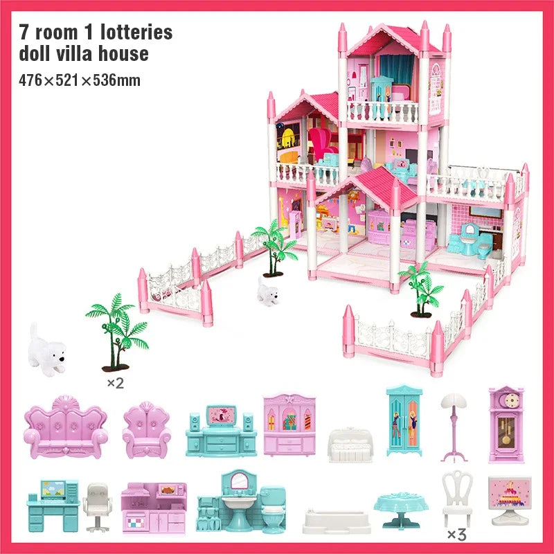 3D DIY Dream Princess Castle Villa