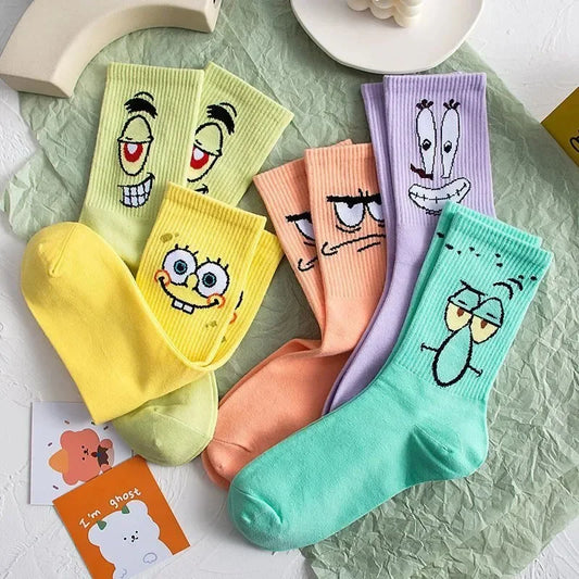 5pair Anime Cotton Socks