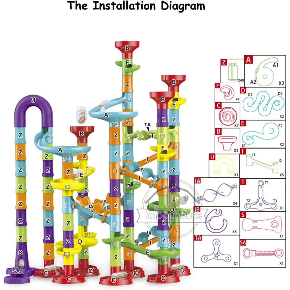 Marble Run Race Track Building