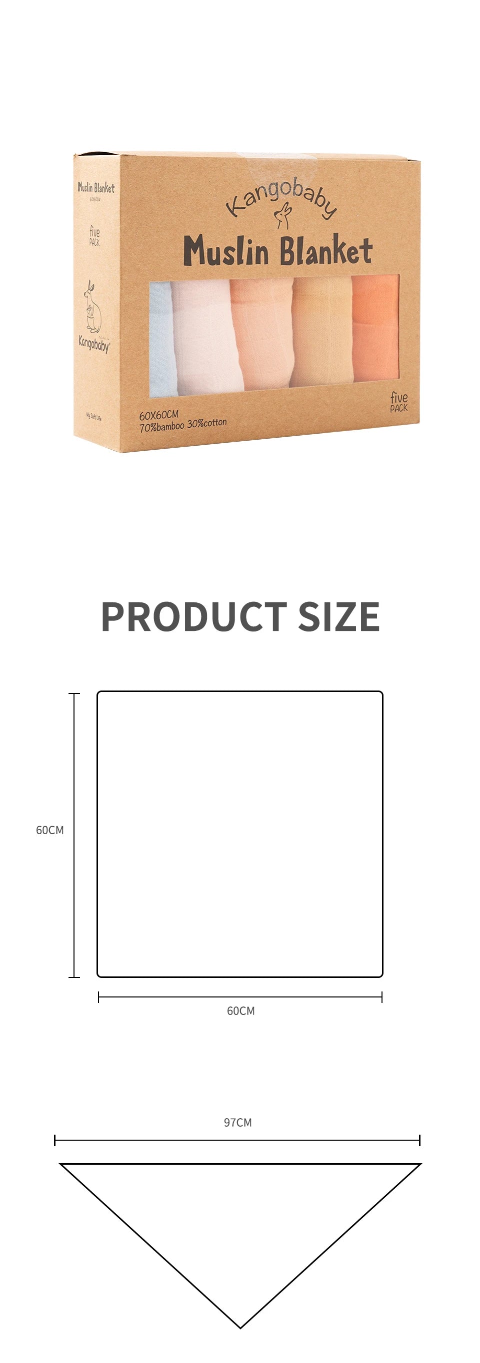 Bamboo Cotton Muslin Blanket
