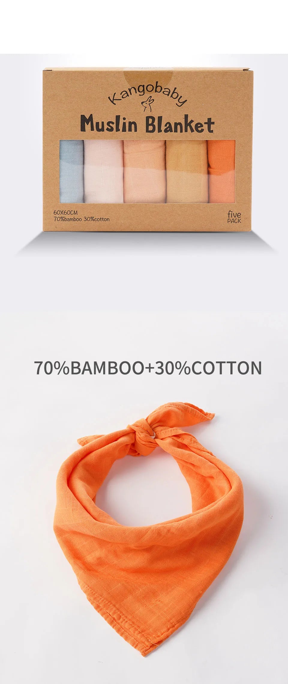 Bamboo Cotton Muslin Blanket