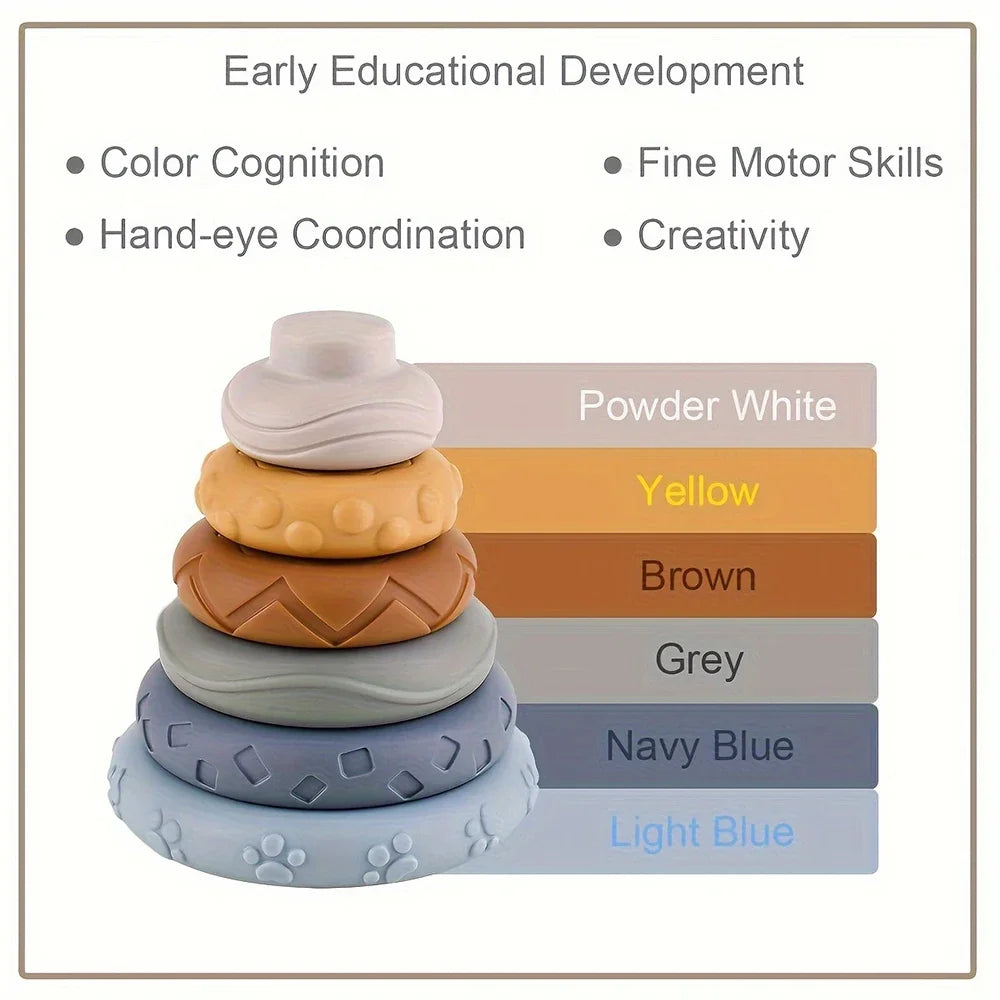 Baby Silicone Building Blocks