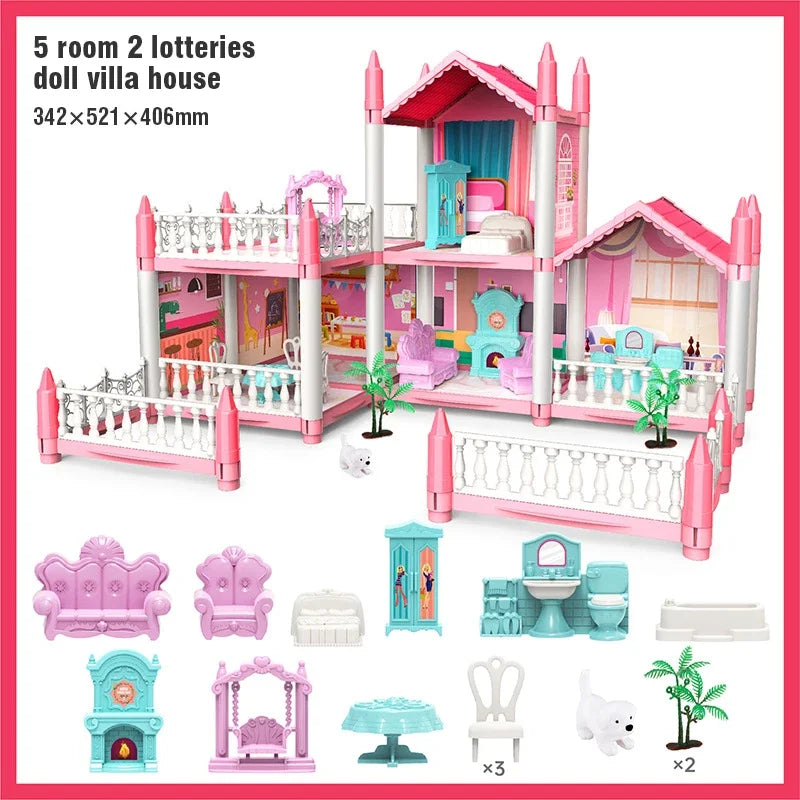 3D DIY Dream Princess Castle Villa
