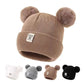 Solid Color Wool Knitted Bonnet