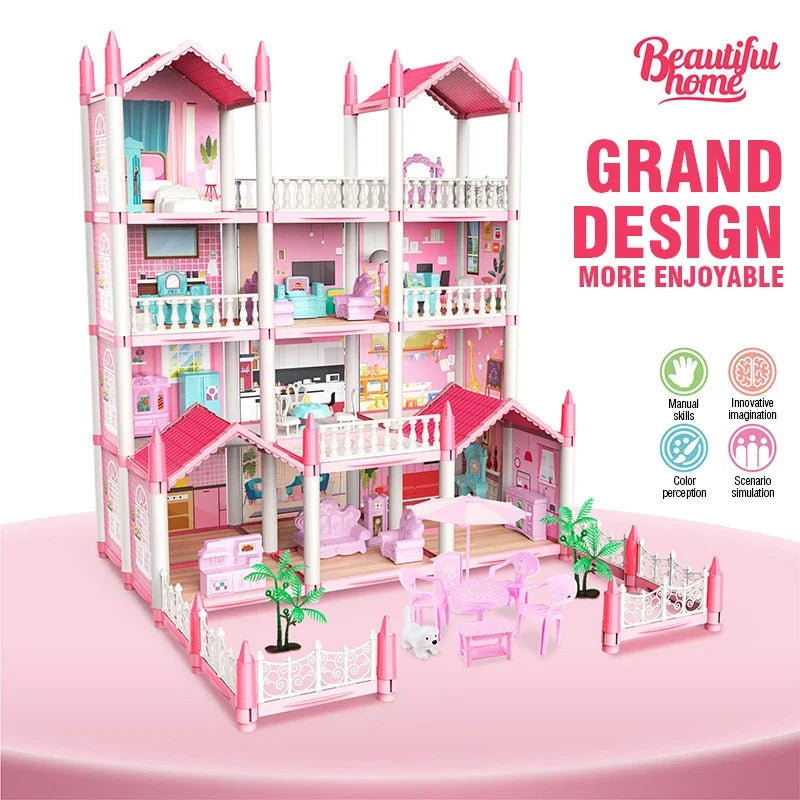 3D DIY Dream Princess Castle Villa