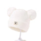 Solid Color Wool Knitted Bonnet