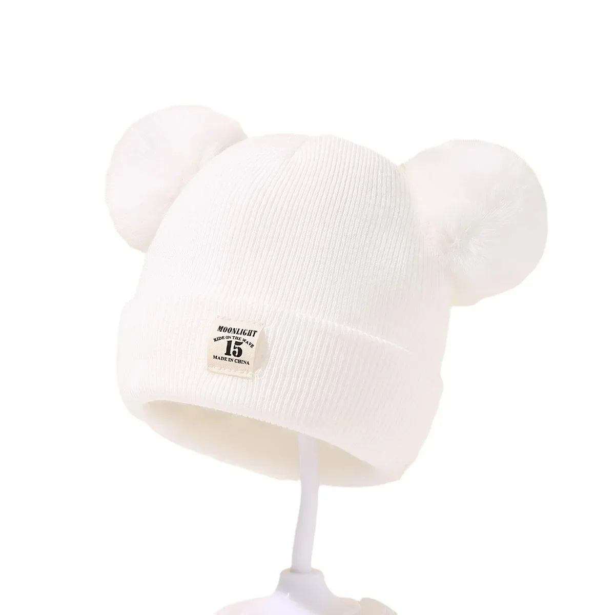 Solid Color Wool Knitted Bonnet