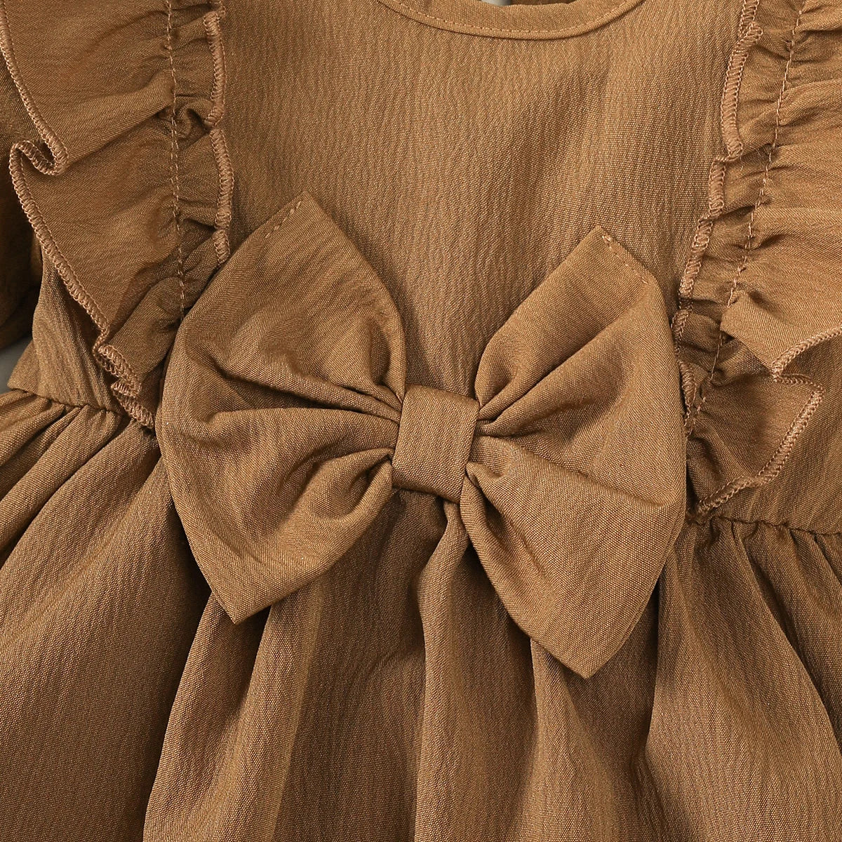 Baby girl Autumn Dress Ruffled Edges