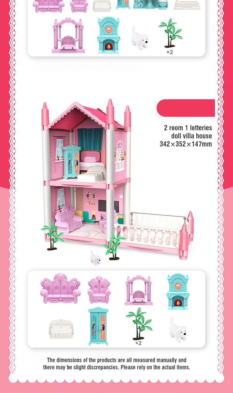 3D DIY Dream Princess Castle Villa