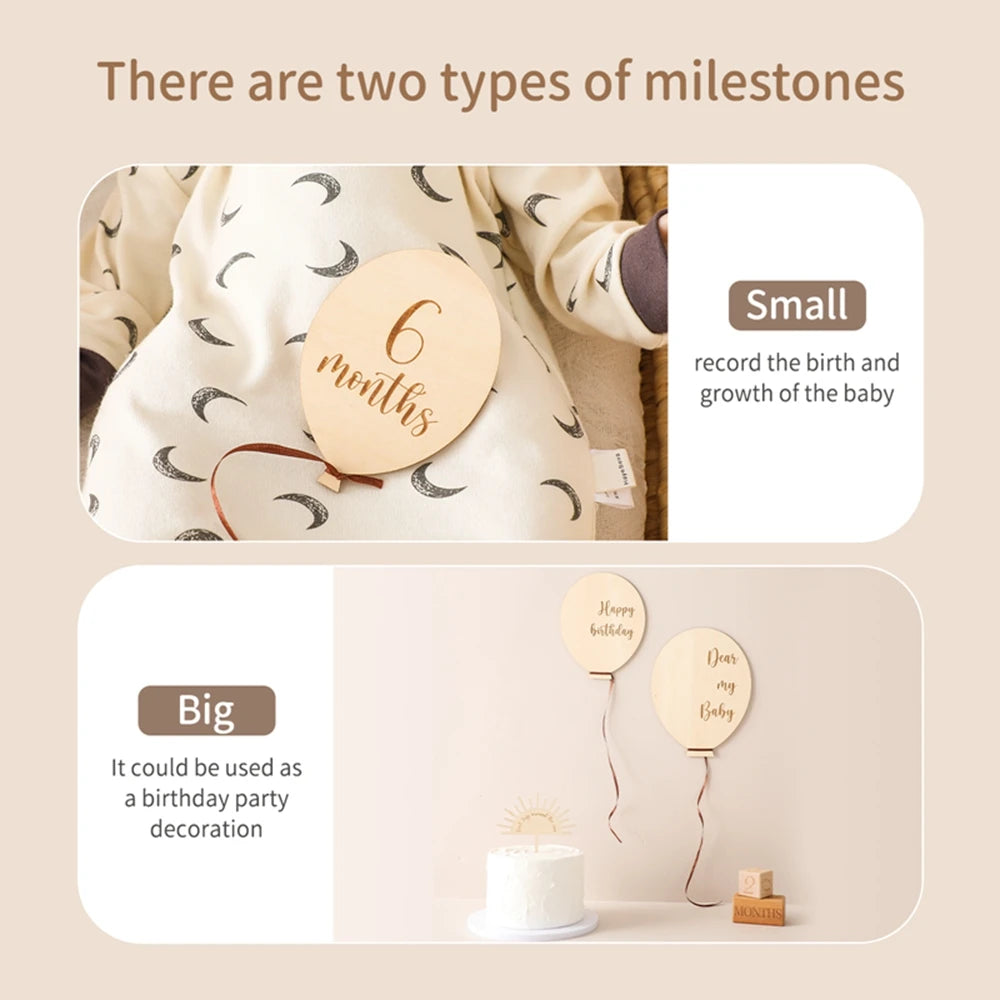 Baby Balloon Milestone Number