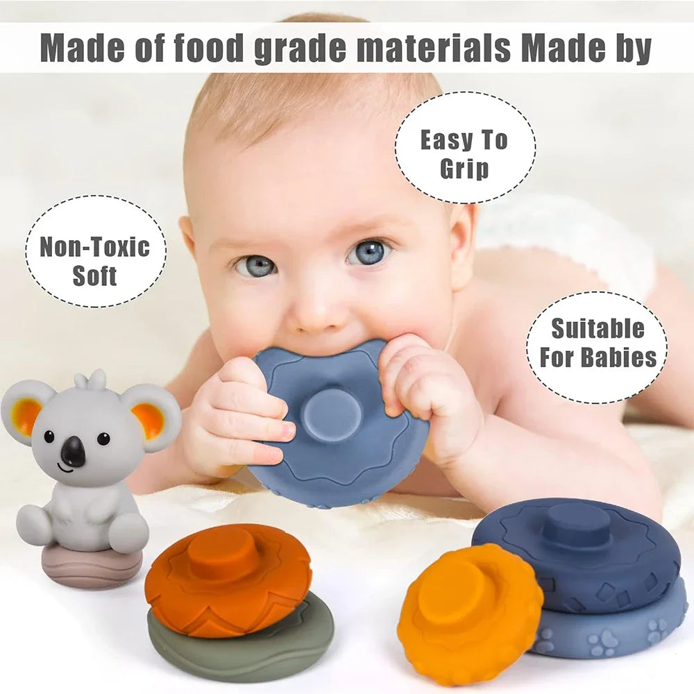 Baby Silicone Building Blocks