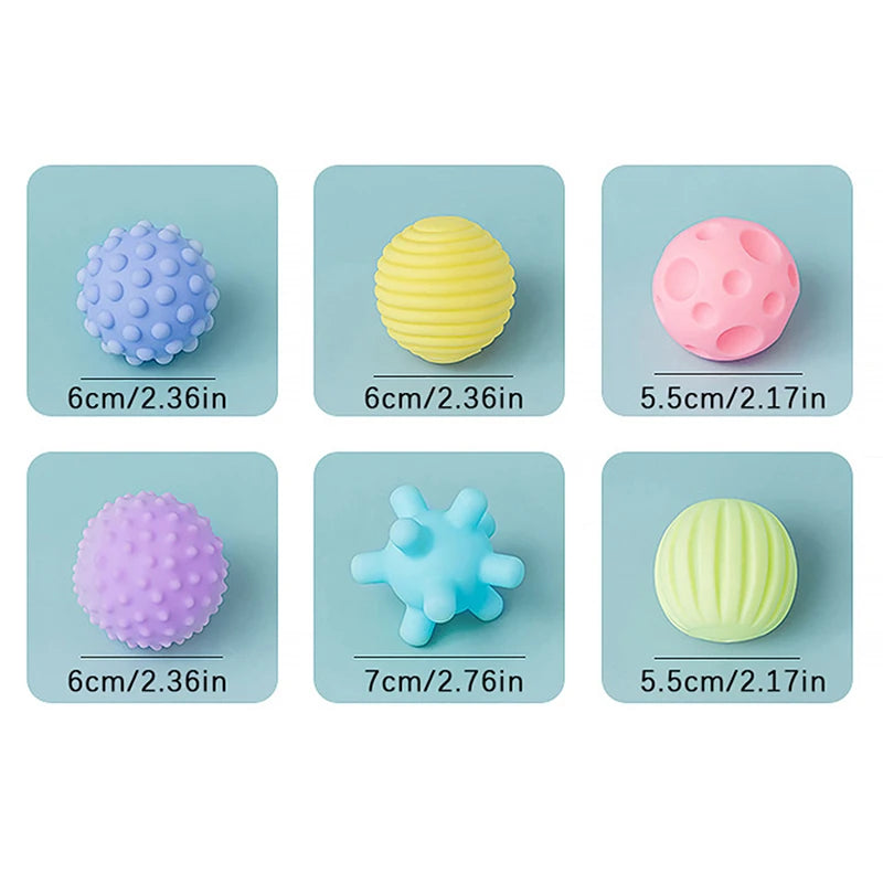 6Pcs Baby Toys Balls