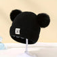 Solid Color Wool Knitted Bonnet