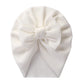 Solid Textured Ribbed Turban Baby
