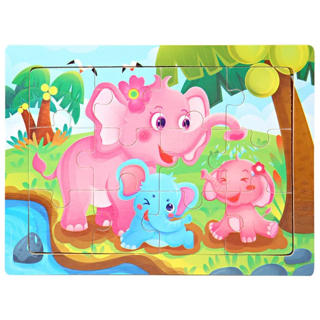 New 30 Pieces Wooden Puzzles