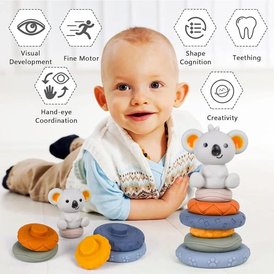 Baby Silicone Building Blocks