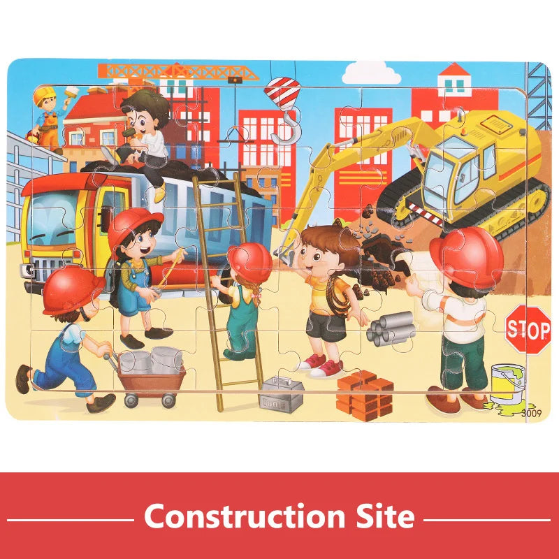 New 30 Pieces Wooden Puzzles