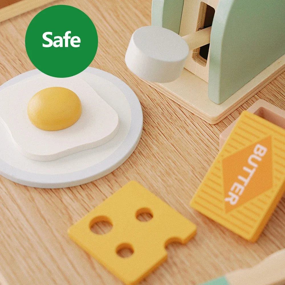 Wooden Toaster Toy Kids