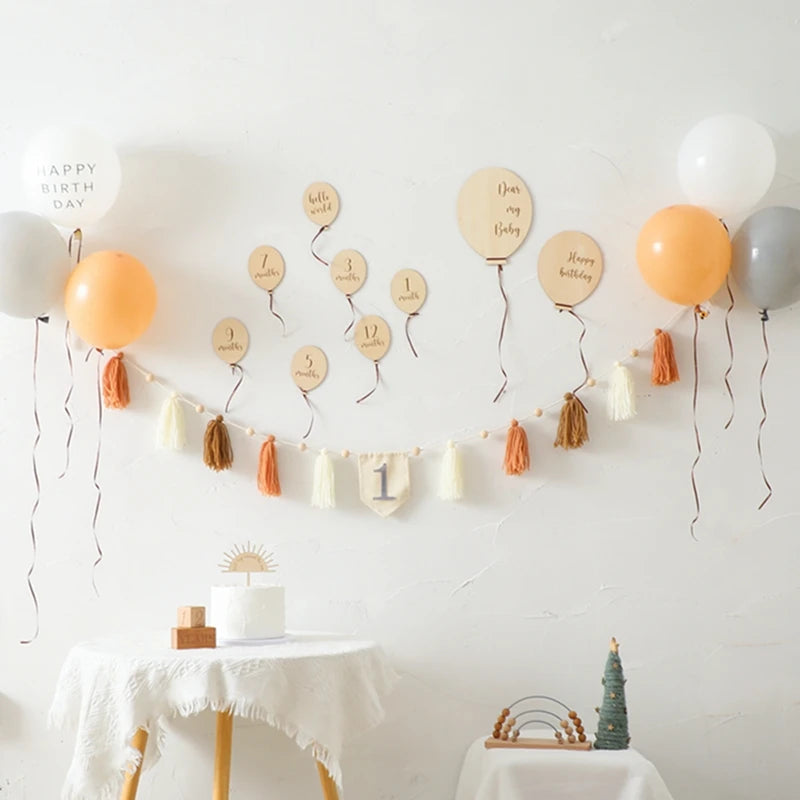 Baby Balloon Milestone Number