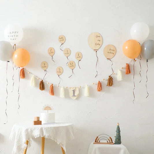 Baby Balloon Milestone Number