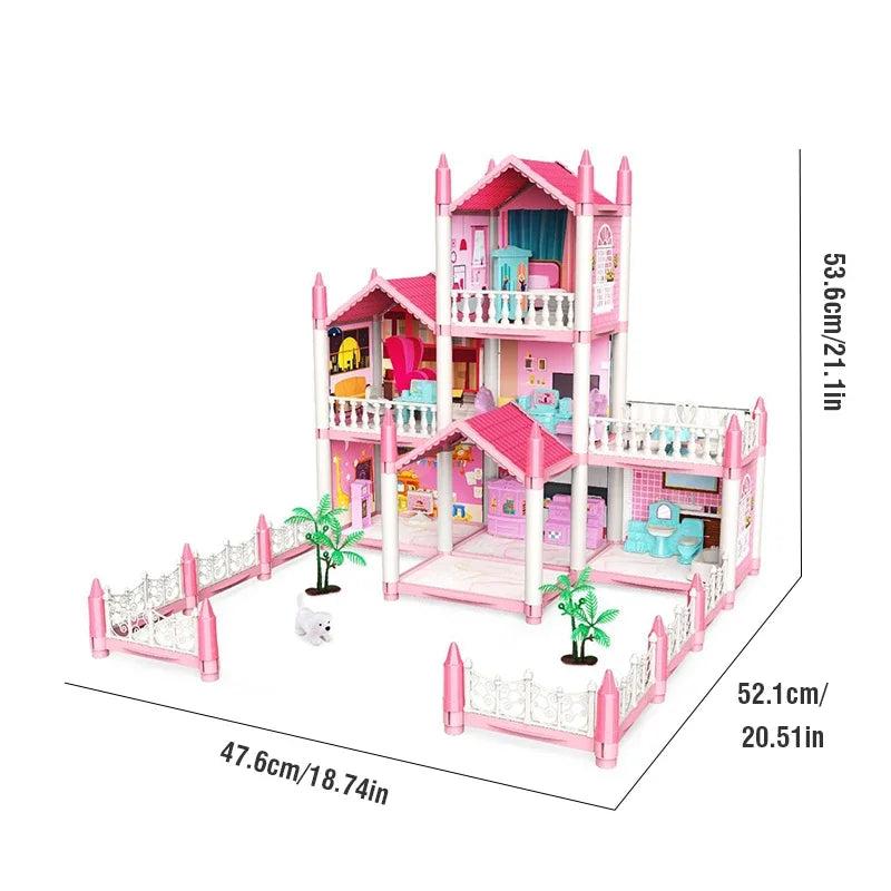 3D DIY Dream Princess Castle Villa