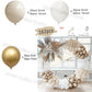 Beige White Balloons Garland