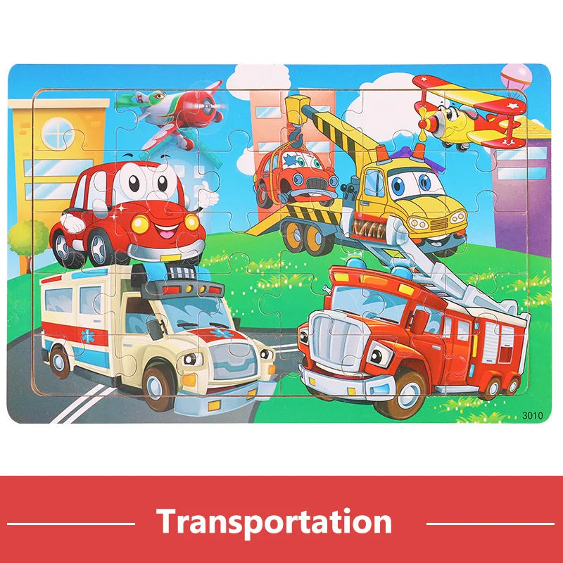 New 30 Pieces Wooden Puzzles
