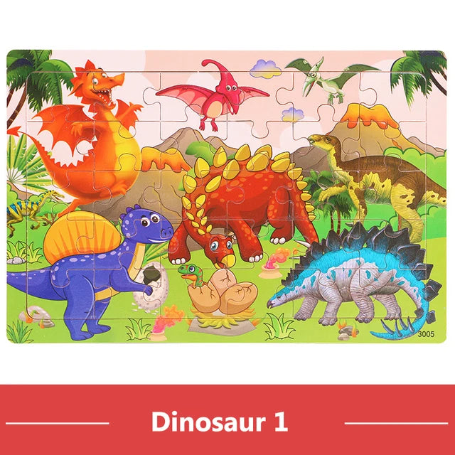 New 30 Pieces Wooden Puzzles