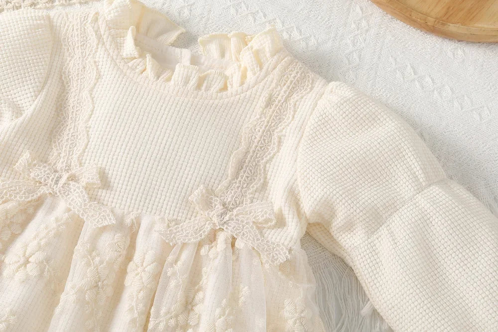 Autumn Lace Gauze Dress