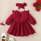 Baby girl Autumn Dress Ruffled Edges