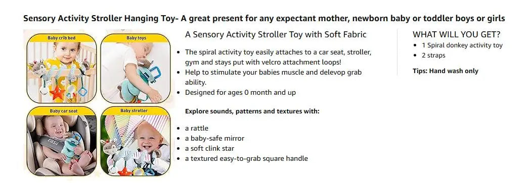 Baby Car Seat Toys Activity