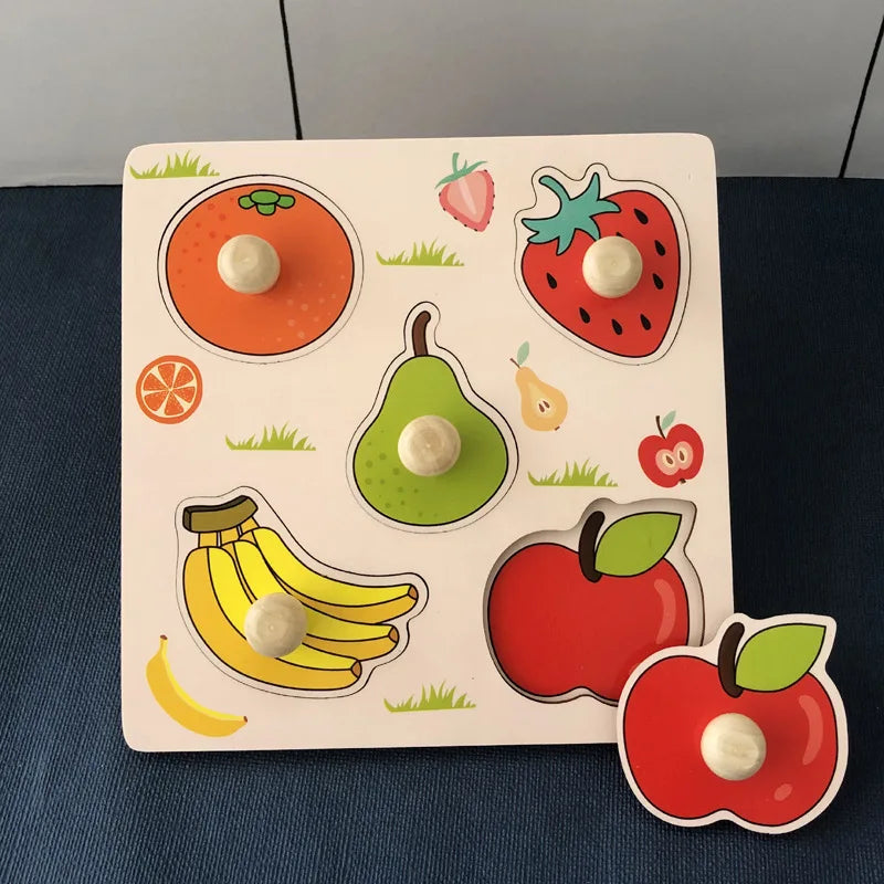 Montessori Toy Wooden Building
