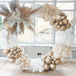 Beige White Balloons Garland