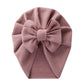 Solid Textured Ribbed Turban Baby