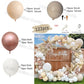 Beige White Balloons Garland