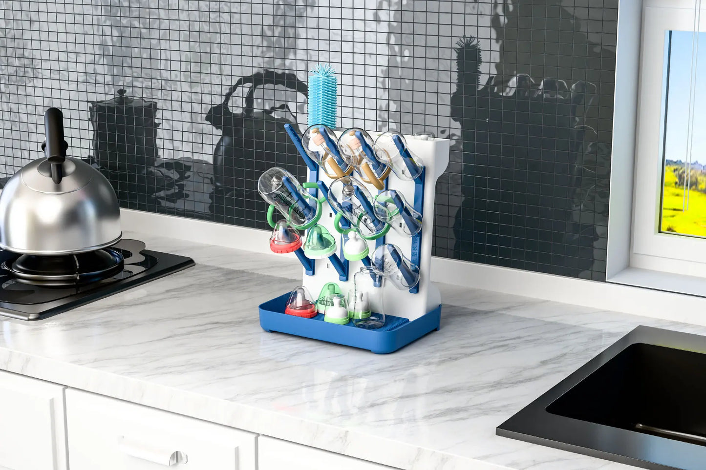 Baby Bottle Drying Rack Vertical Bottle