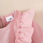 Baby girl Autumn Dress Ruffled Edges