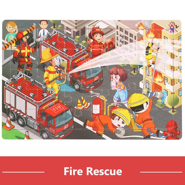 New 30 Pieces Wooden Puzzles