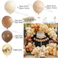 Beige White Balloons Garland