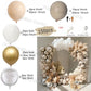 Beige White Balloons Garland
