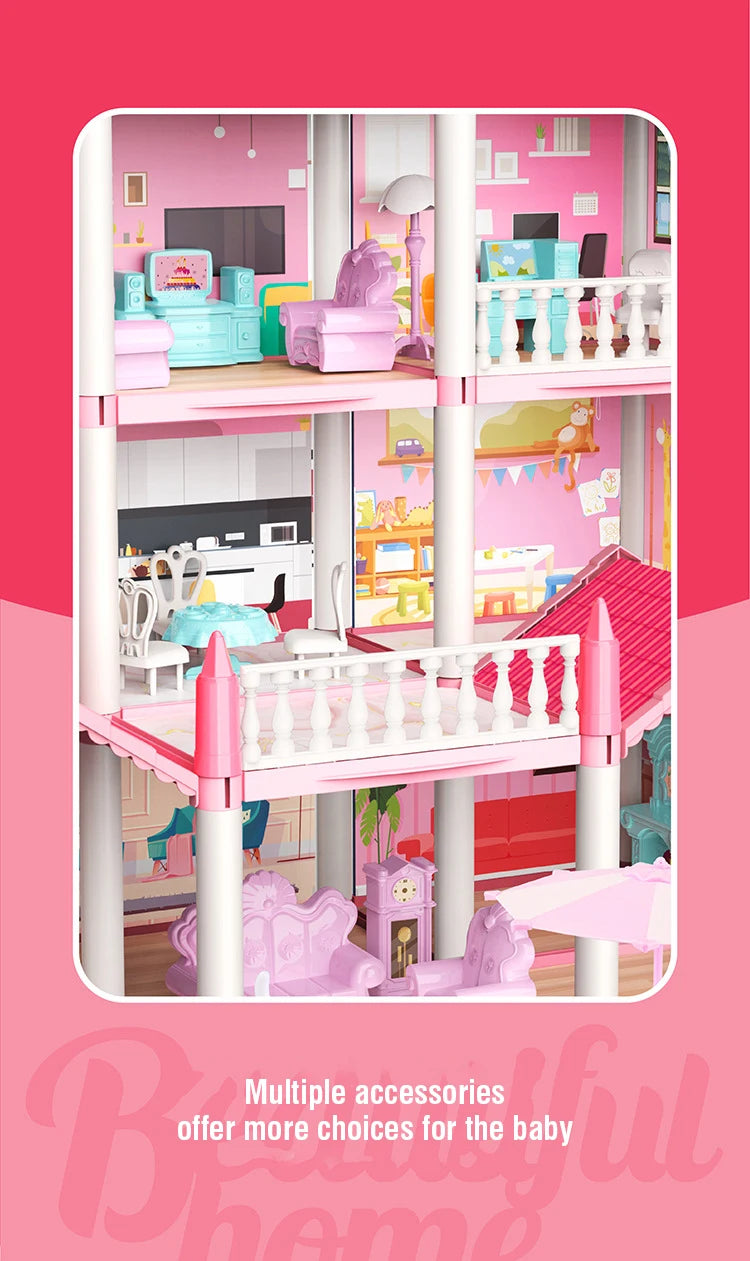 3D DIY Dream Princess Castle Villa