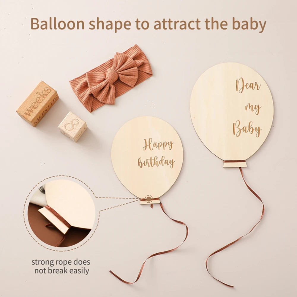 Baby Balloon Milestone Number