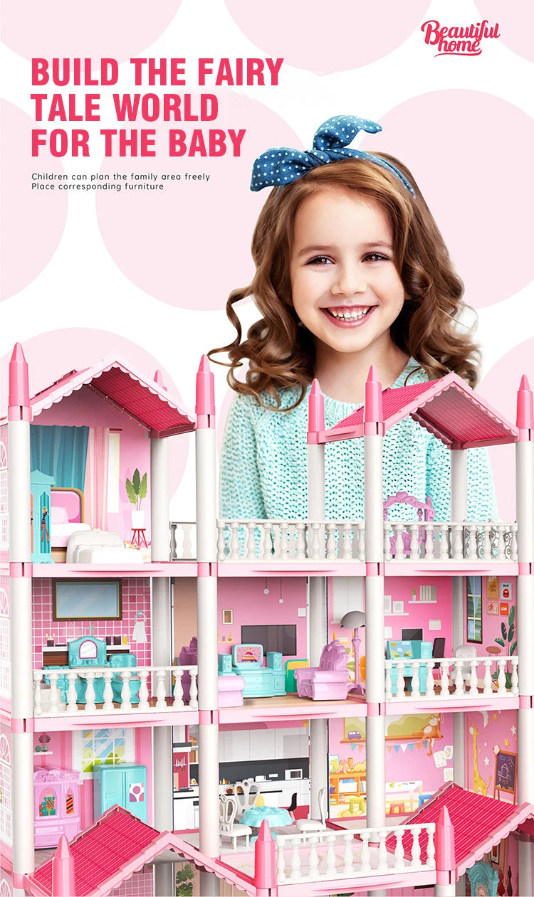 3D DIY Dream Princess Castle Villa