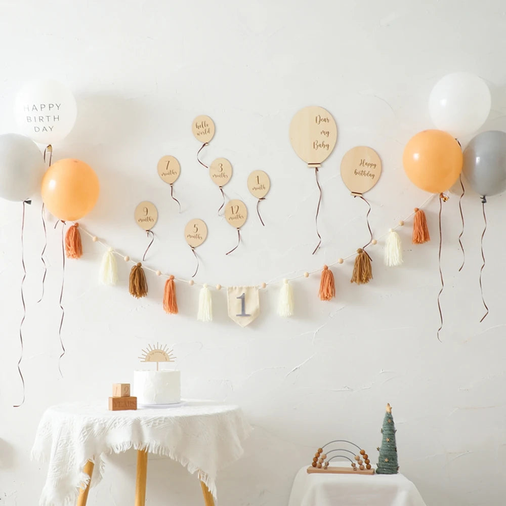 Baby Balloon Milestone Number