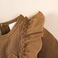 Baby girl Autumn Dress Ruffled Edges