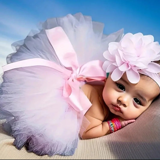 Newborn Baby Sunflower  Skirt,