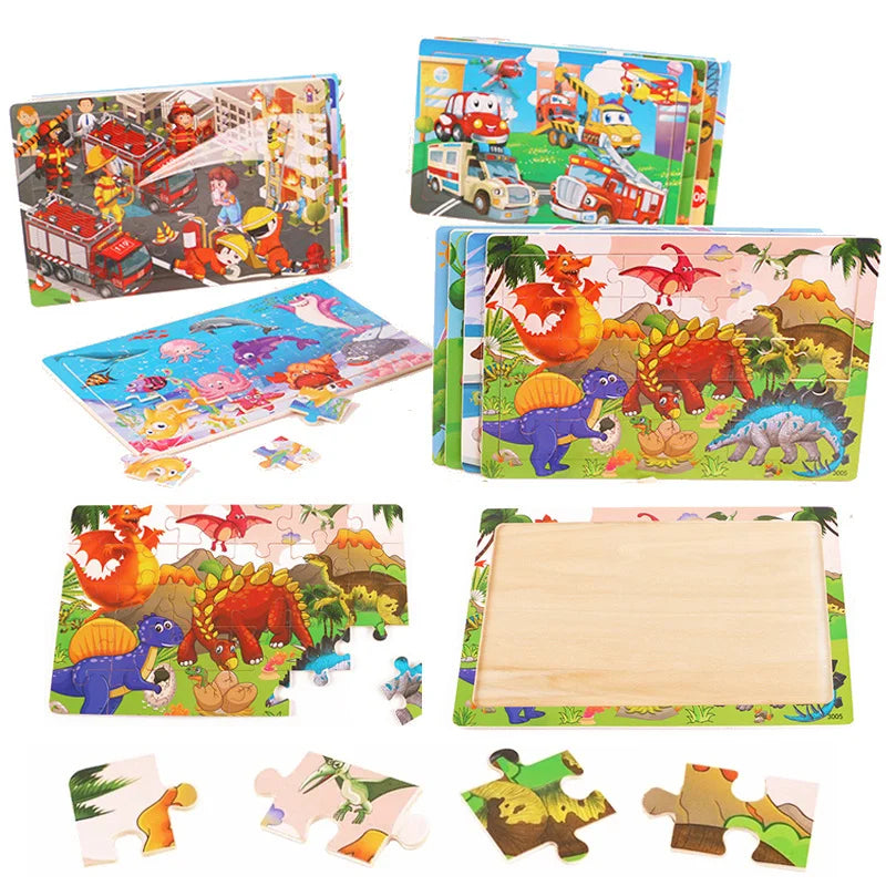 New 30 Pieces Wooden Puzzles