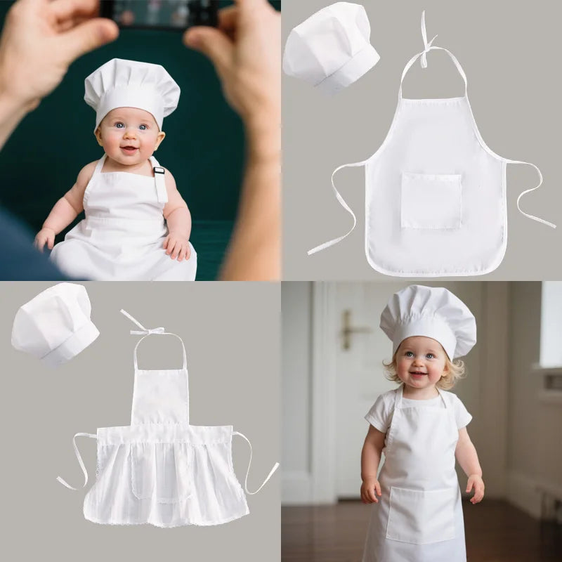 Baby Chef Apron Hat for Kids