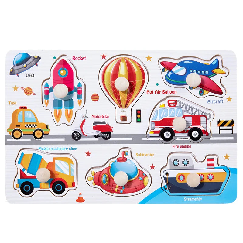Montessori Toy Wooden Building