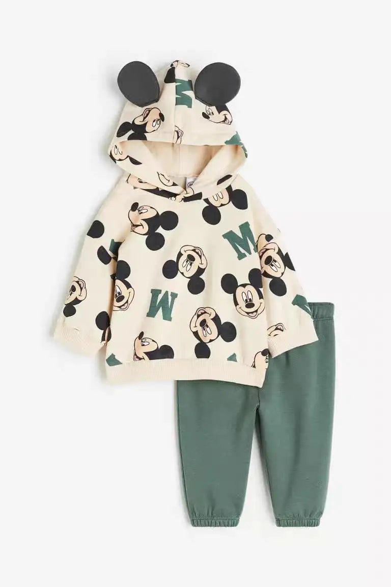 Hooded Tops Solid Color Leggings
